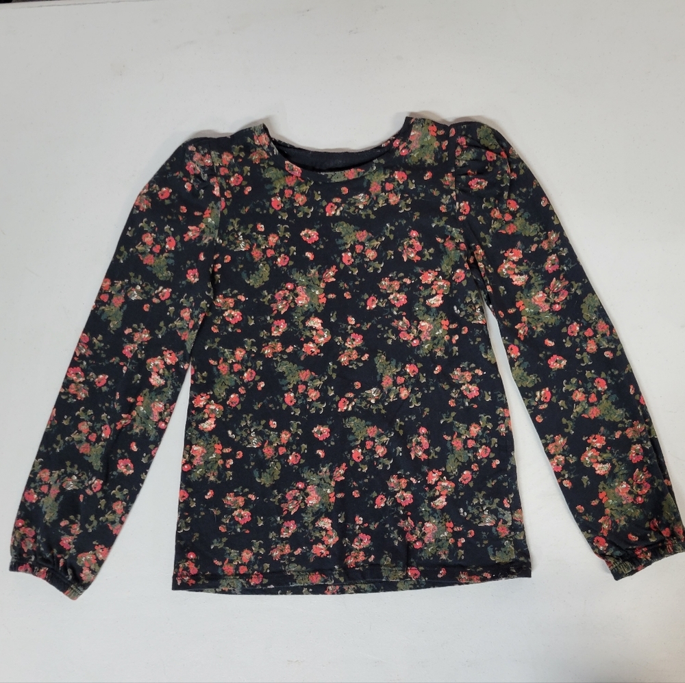 Something Navy floral shirt